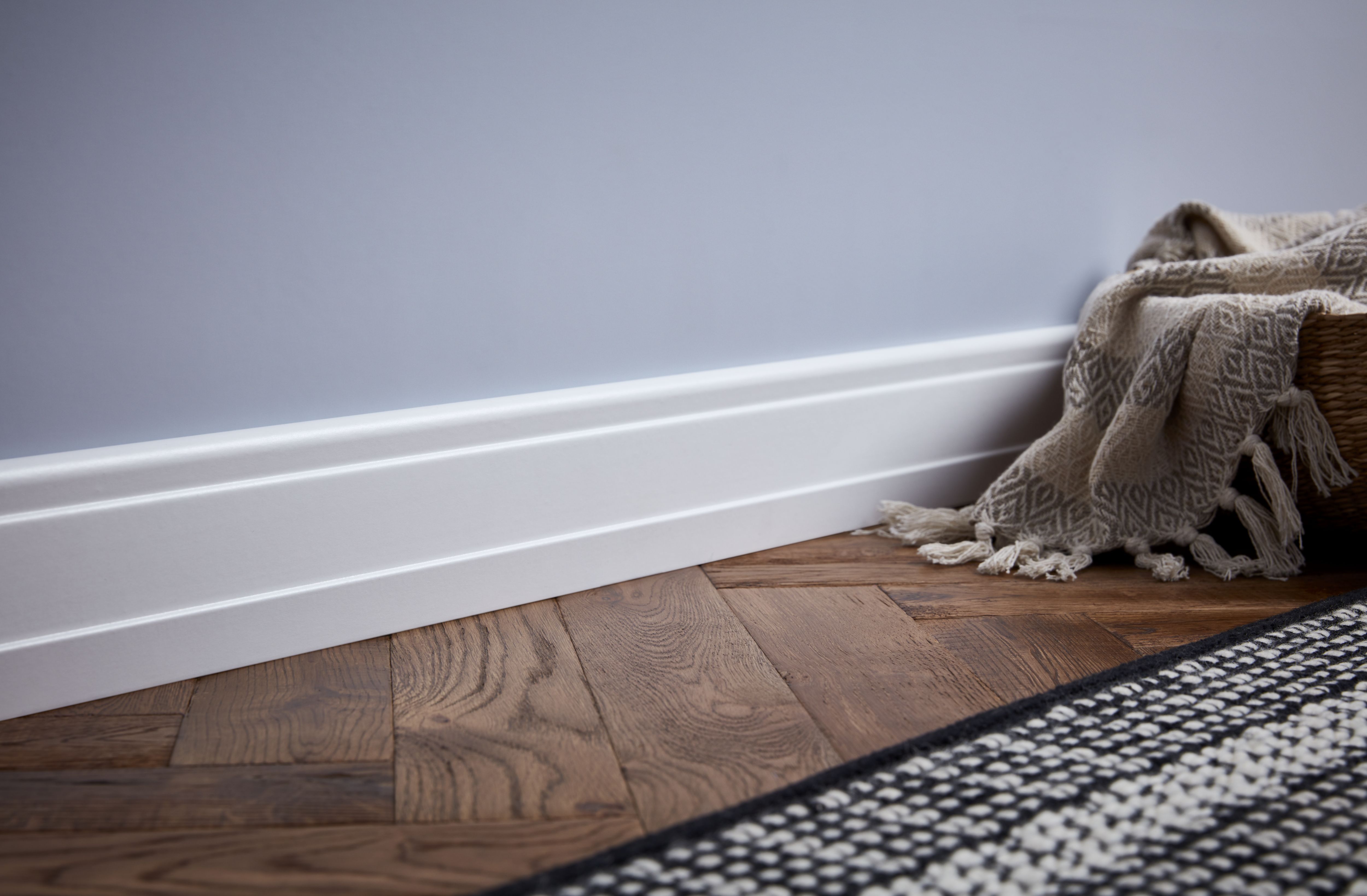 GoodHome White MDF Skirting board (L)2.2m (W)100mm (T)19mm