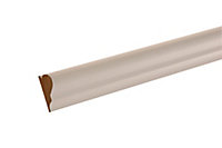 GoodHome White MDF Torus Picture rail (L)2.4m (W)44mm (T)18mm