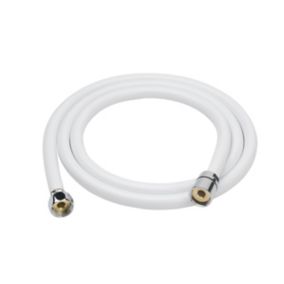 GoodHome White Plastic & polyvinyl chloride (PVC) Shower hose, (L)1.75m