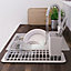 GoodHome White Rectangular Dish drainer rack, (W)222.5mm