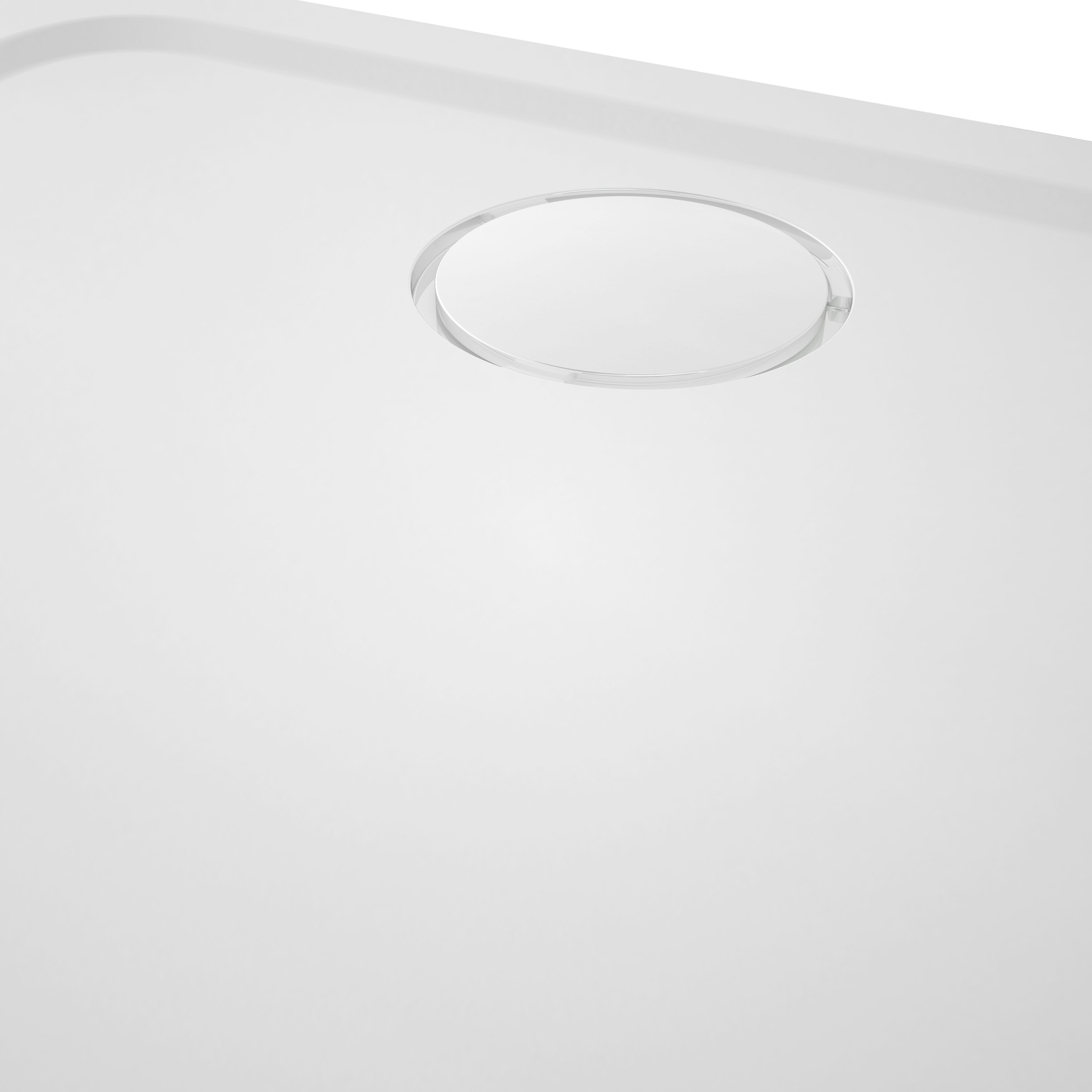 GoodHome White Rectangular End drain Shower tray (L)80cm (W)120cm (H)2.7cm