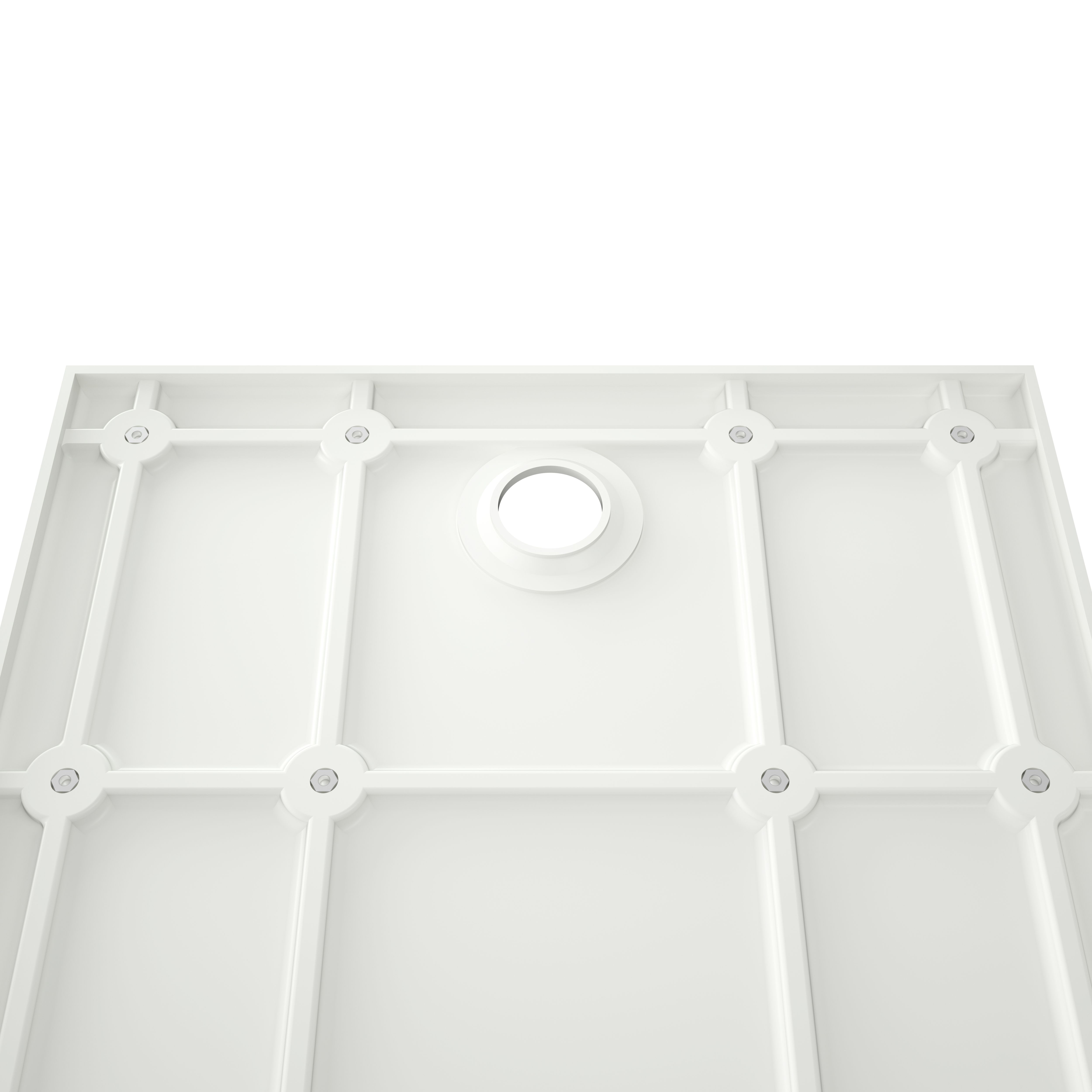 GoodHome White Rectangular End drain Shower tray (L)90cm (W)120cm (H)2.7cm