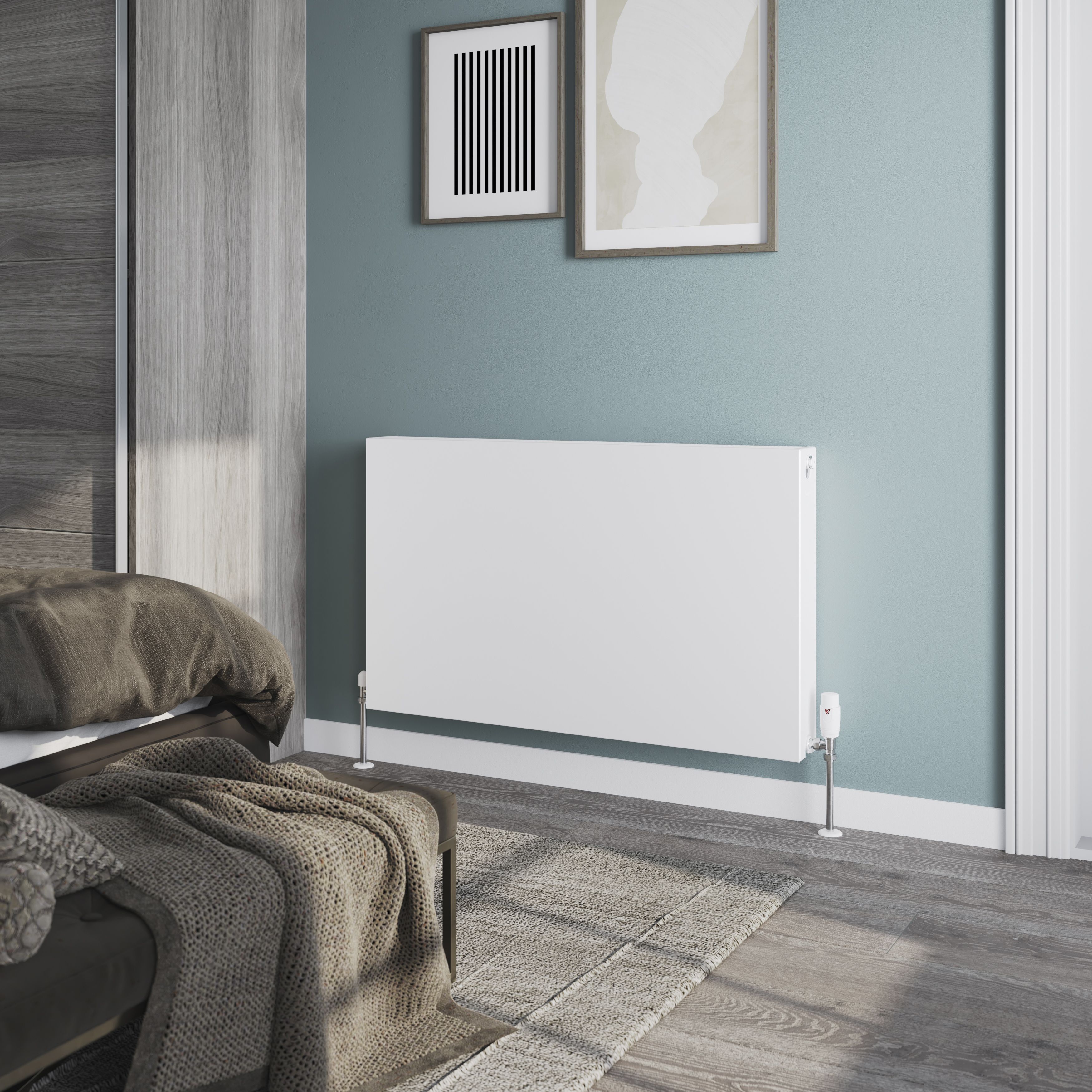 GoodHome White Type 22 Double Panel Radiator, (W)1000mm x (H)600mm