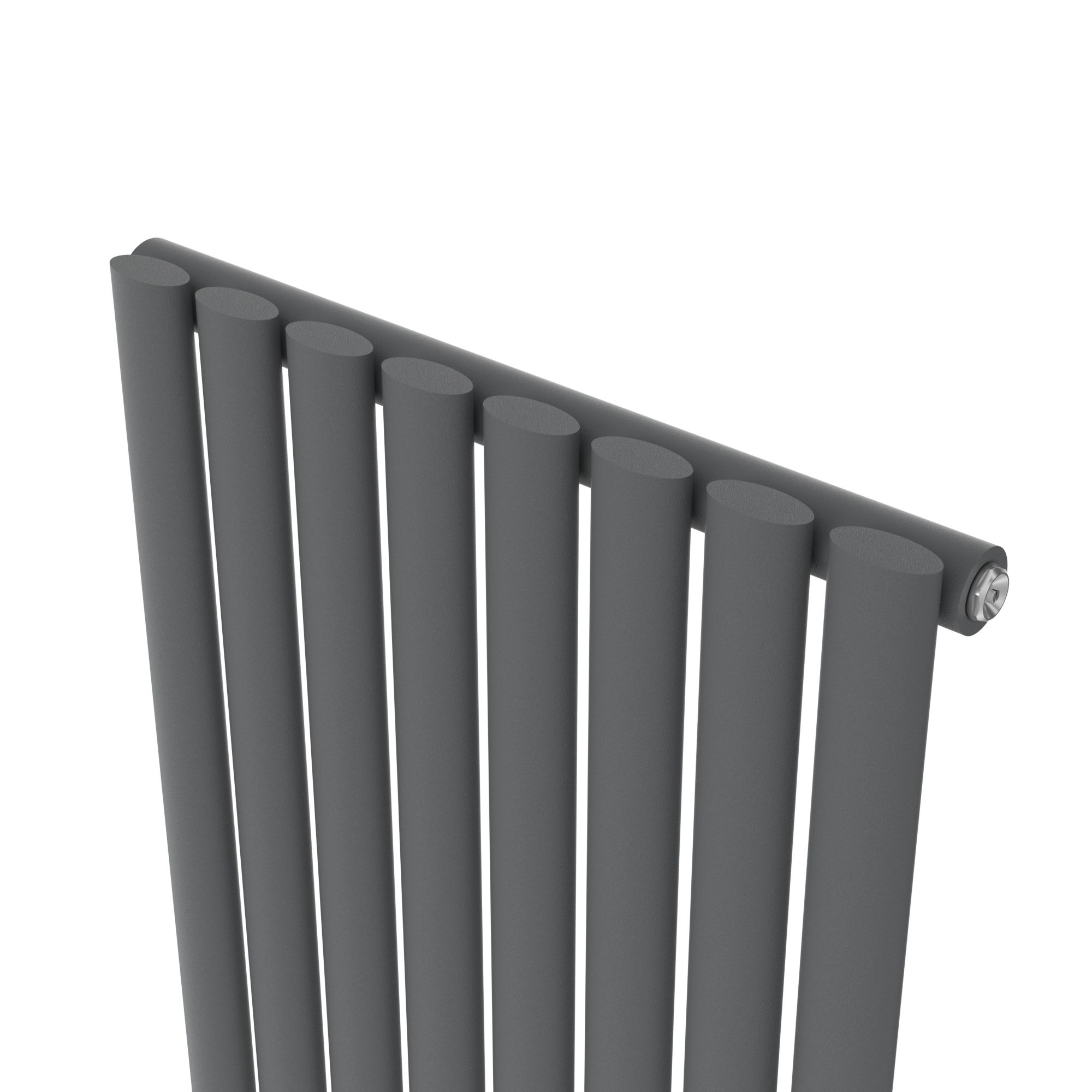 GoodHome Wickham Anthracite Vertical Designer Radiator, (W)480mm x (H)1800mm