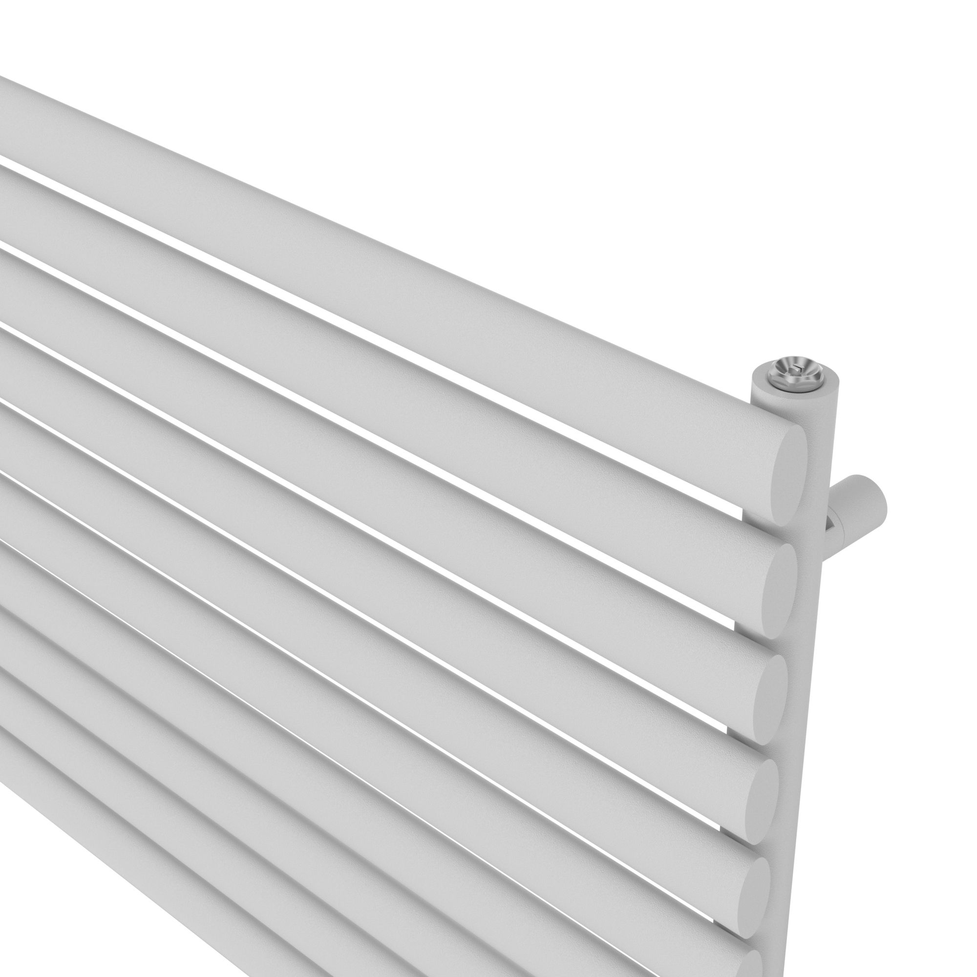 GoodHome Wickham White Horizontal Designer Radiator, (W)1000mm x (H)600mm