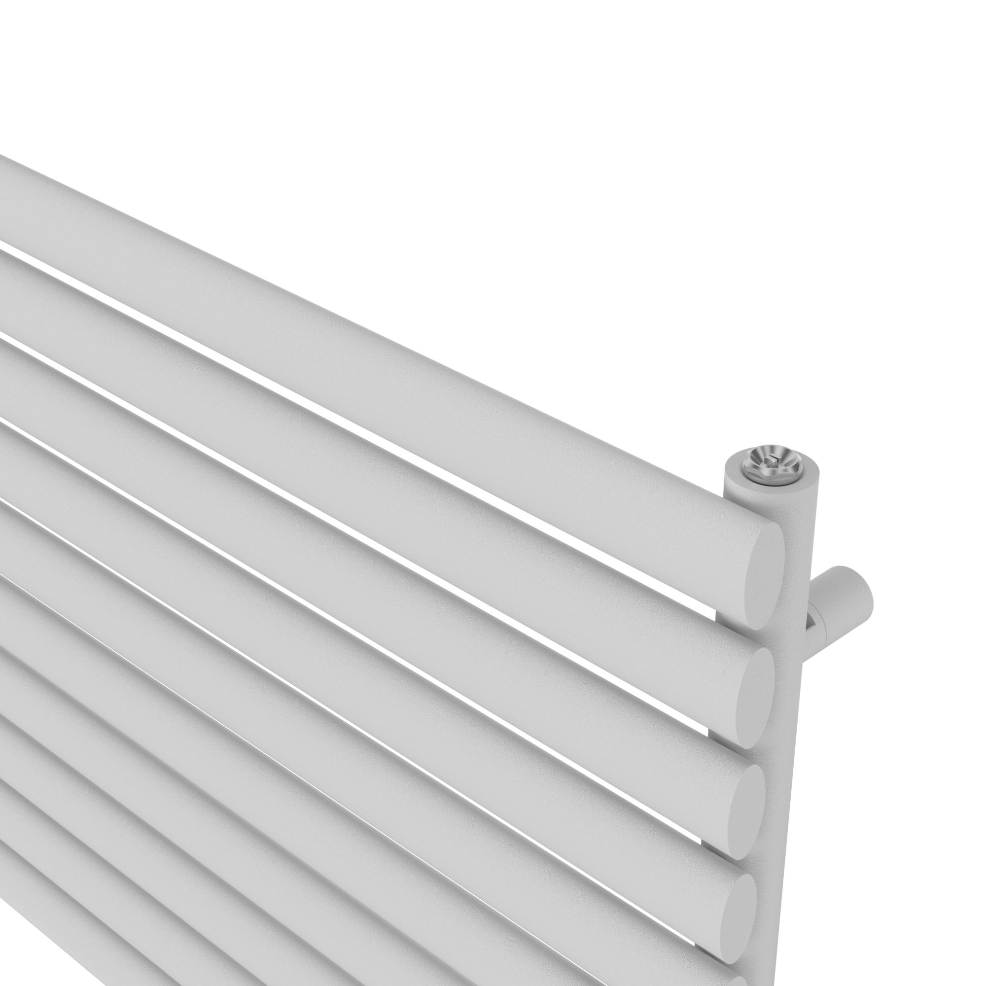 GoodHome Wickham White Horizontal Designer Radiator, (W)1200mm x (H)600mm