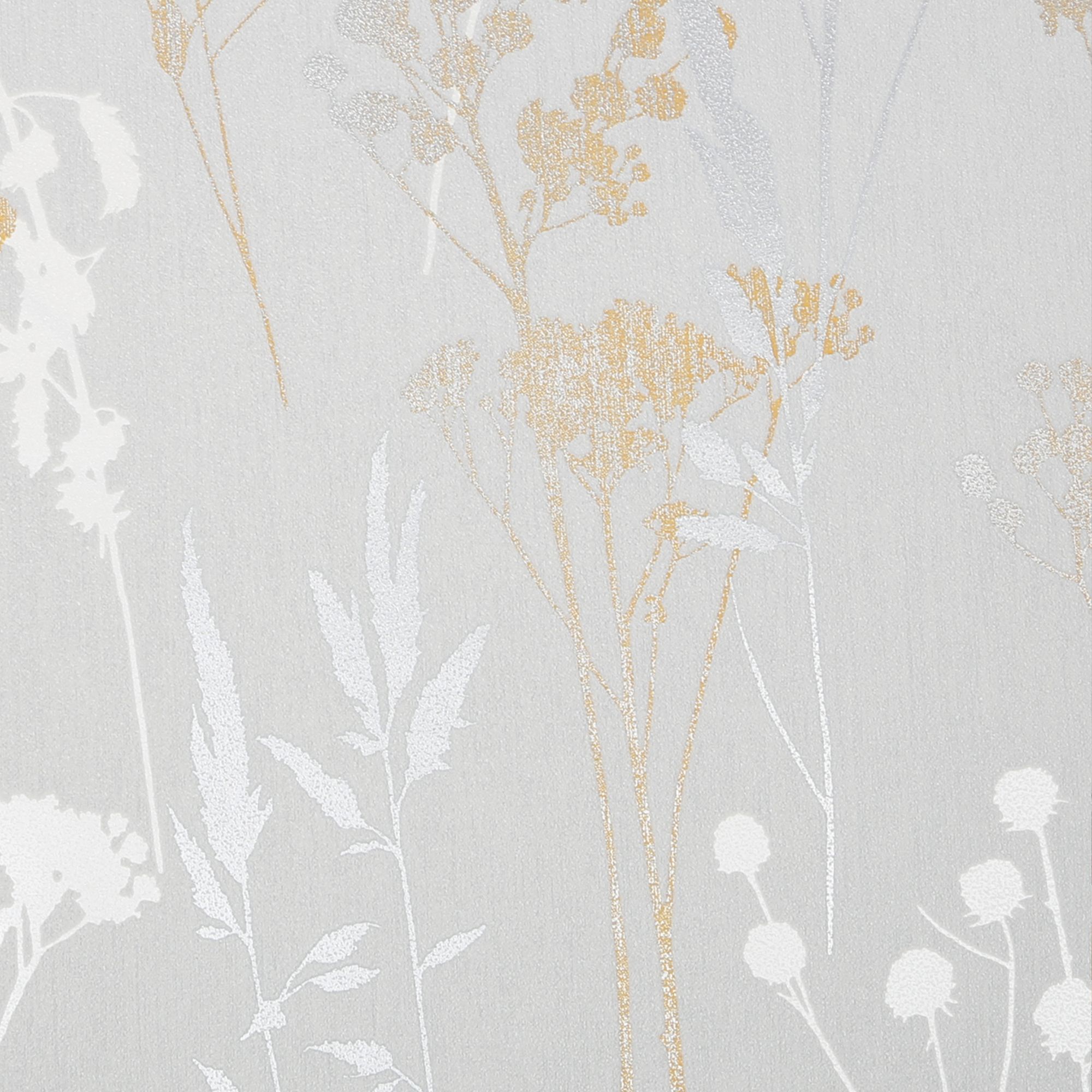 GoodHome Willot Grey Leaf Textured Wallpaper