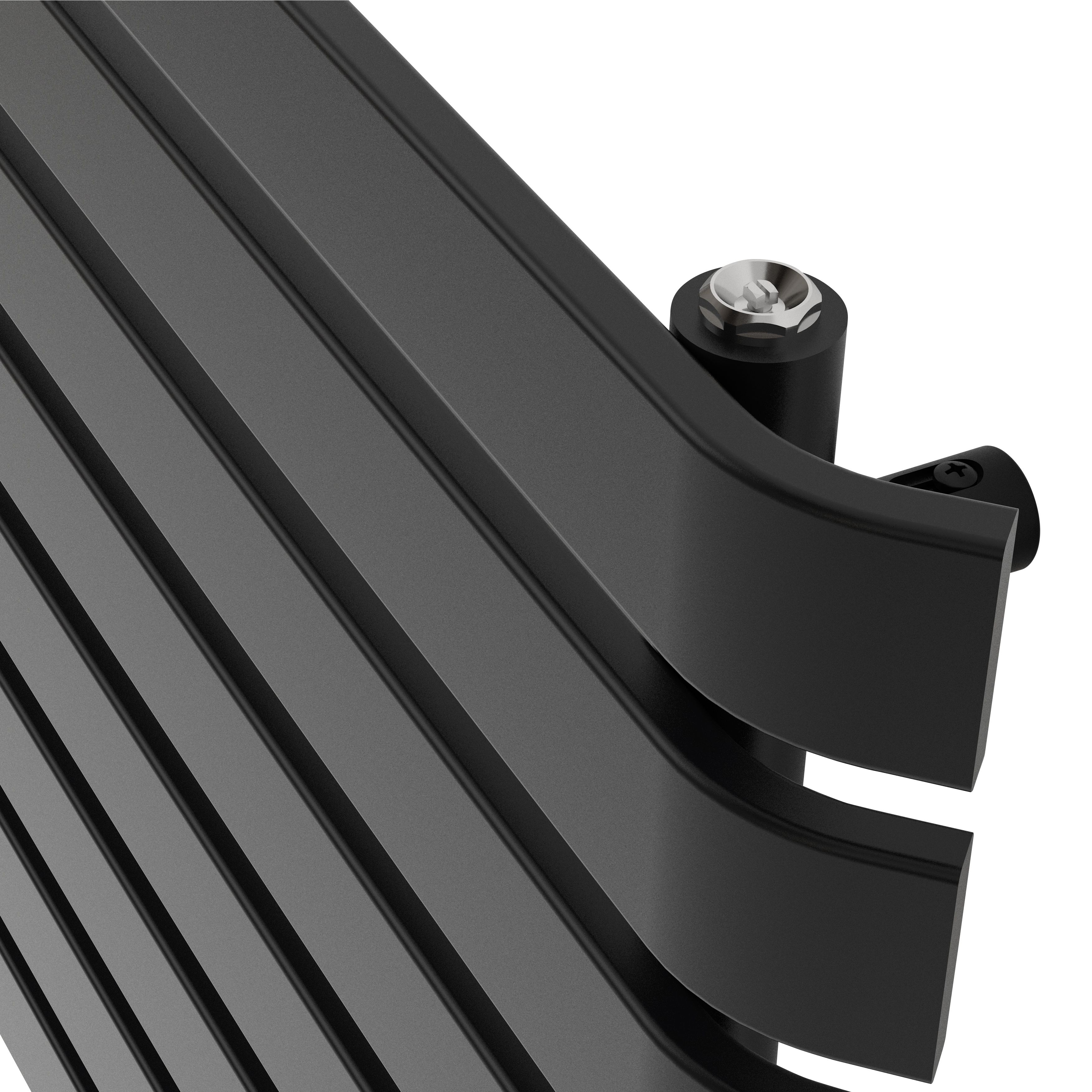 GoodHome Wilsona Anthracite Horizontal Designer Radiator, (W)1000mm x (H)620mm