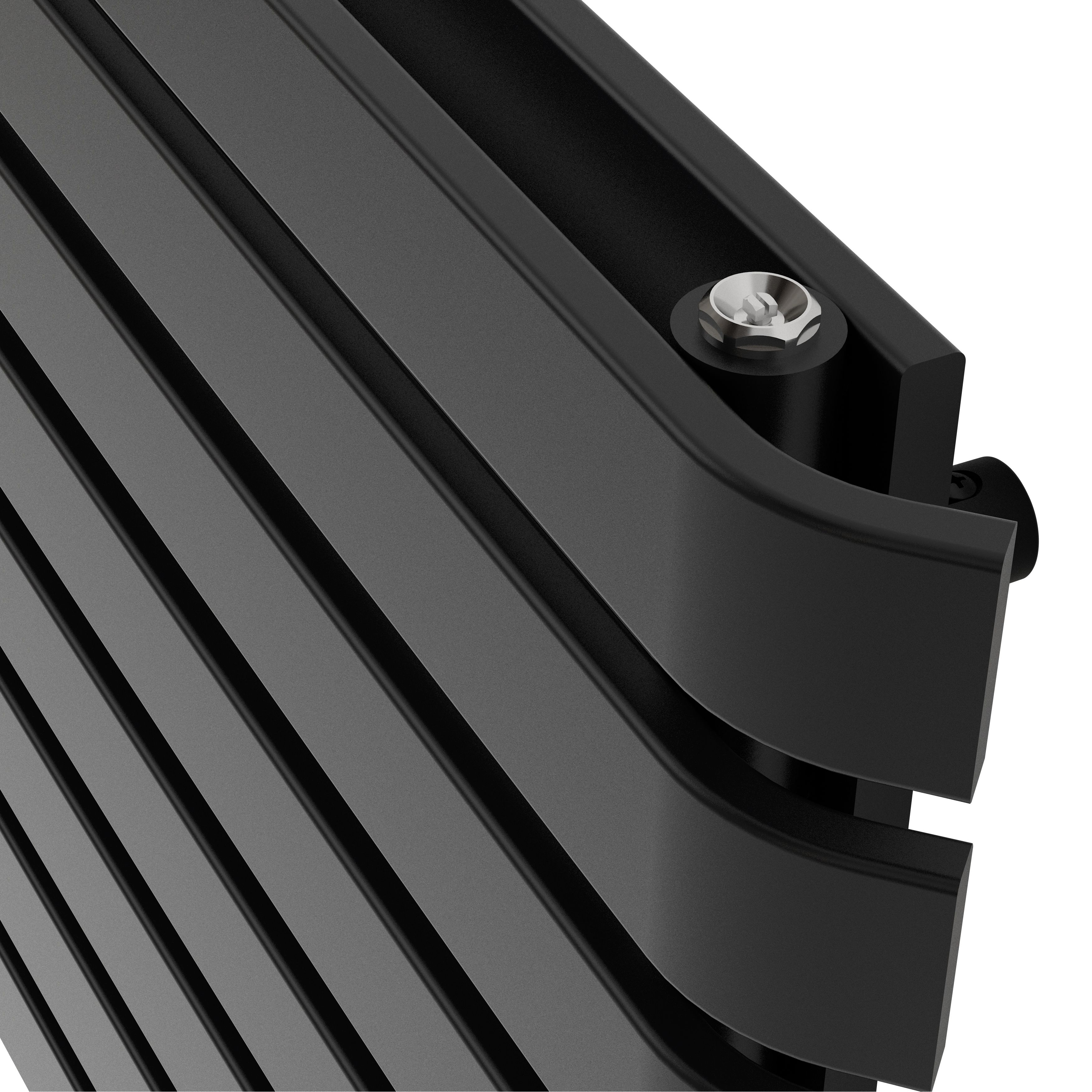 GoodHome Wilsona Double Anthracite Horizontal Designer Radiator, (W)1000mm x (H)620mm