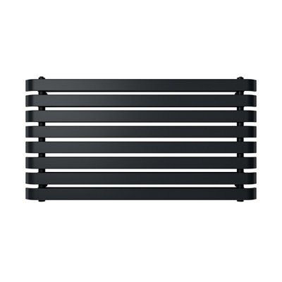 GoodHome Wilsona Double Anthracite Horizontal Designer Radiator, (W)1200mm x (H)620mm