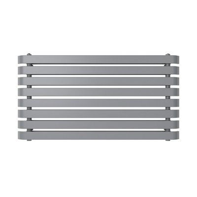 GoodHome Wilsona Double Grey Horizontal Designer Radiator, (W)1200mm x (H)620mm