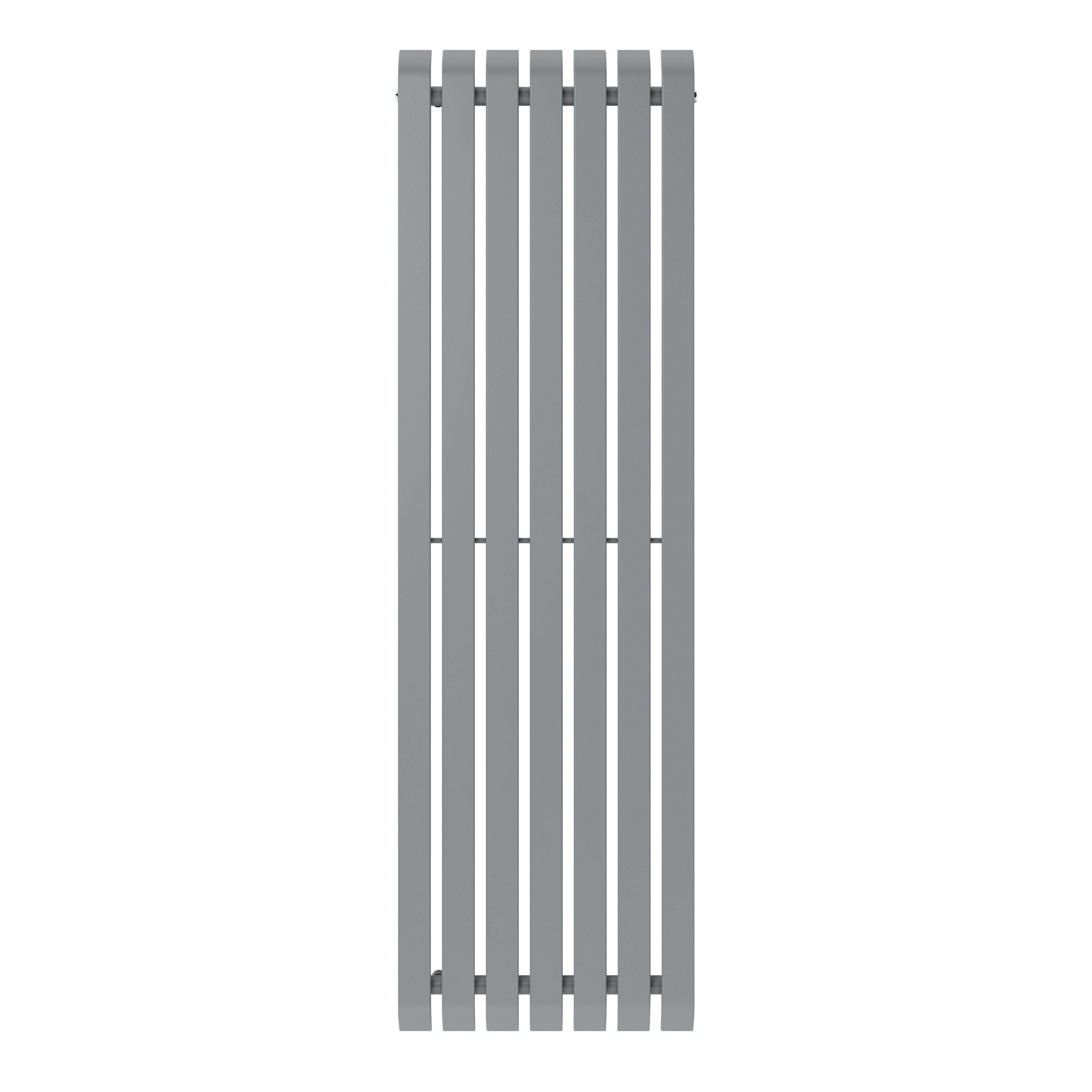 GoodHome Wilsona Single Grey Vertical Designer Radiator, (W)540mm x (H)1800mm
