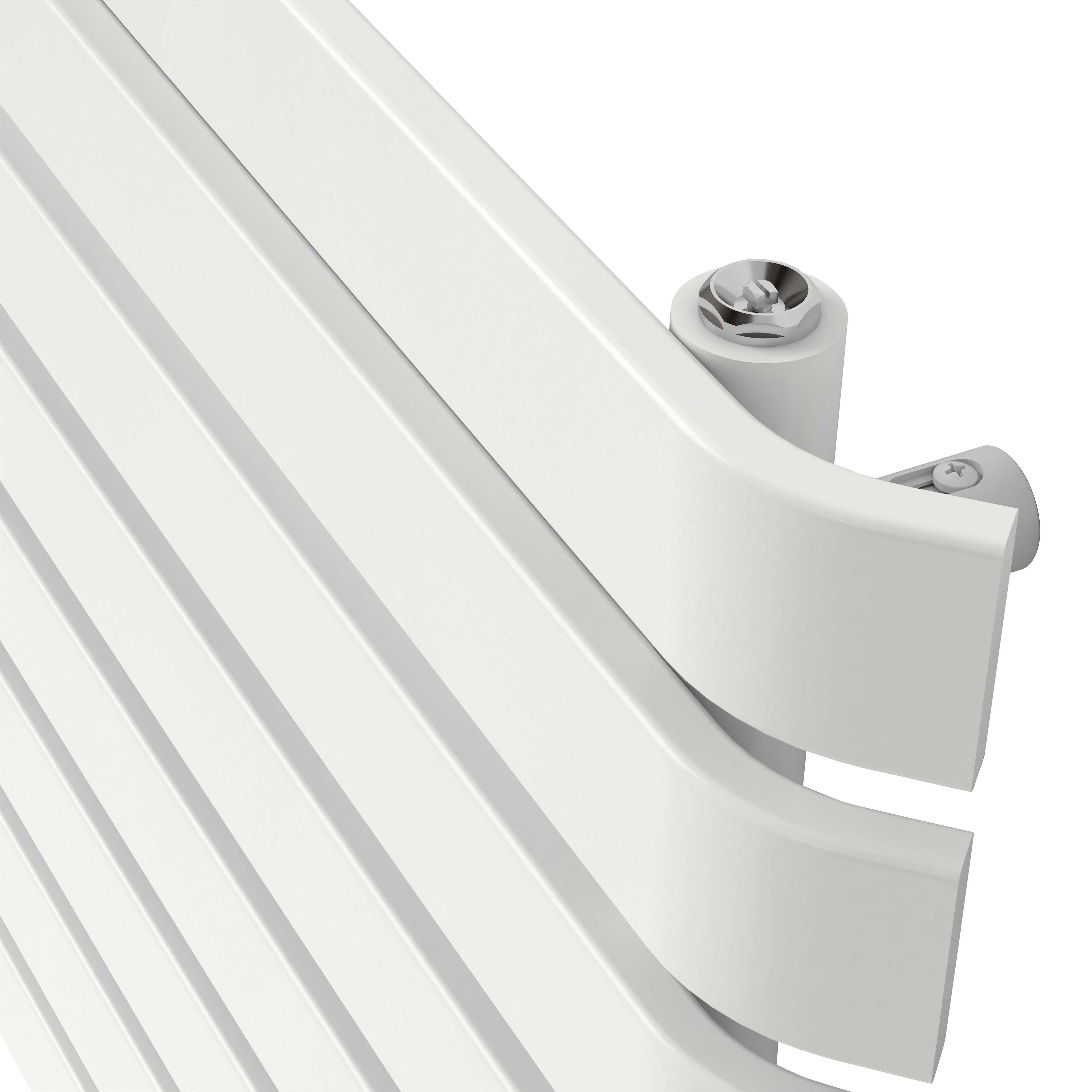 GoodHome Wilsona Single White Horizontal Designer Radiator, (W)1200mm x (H)620mm