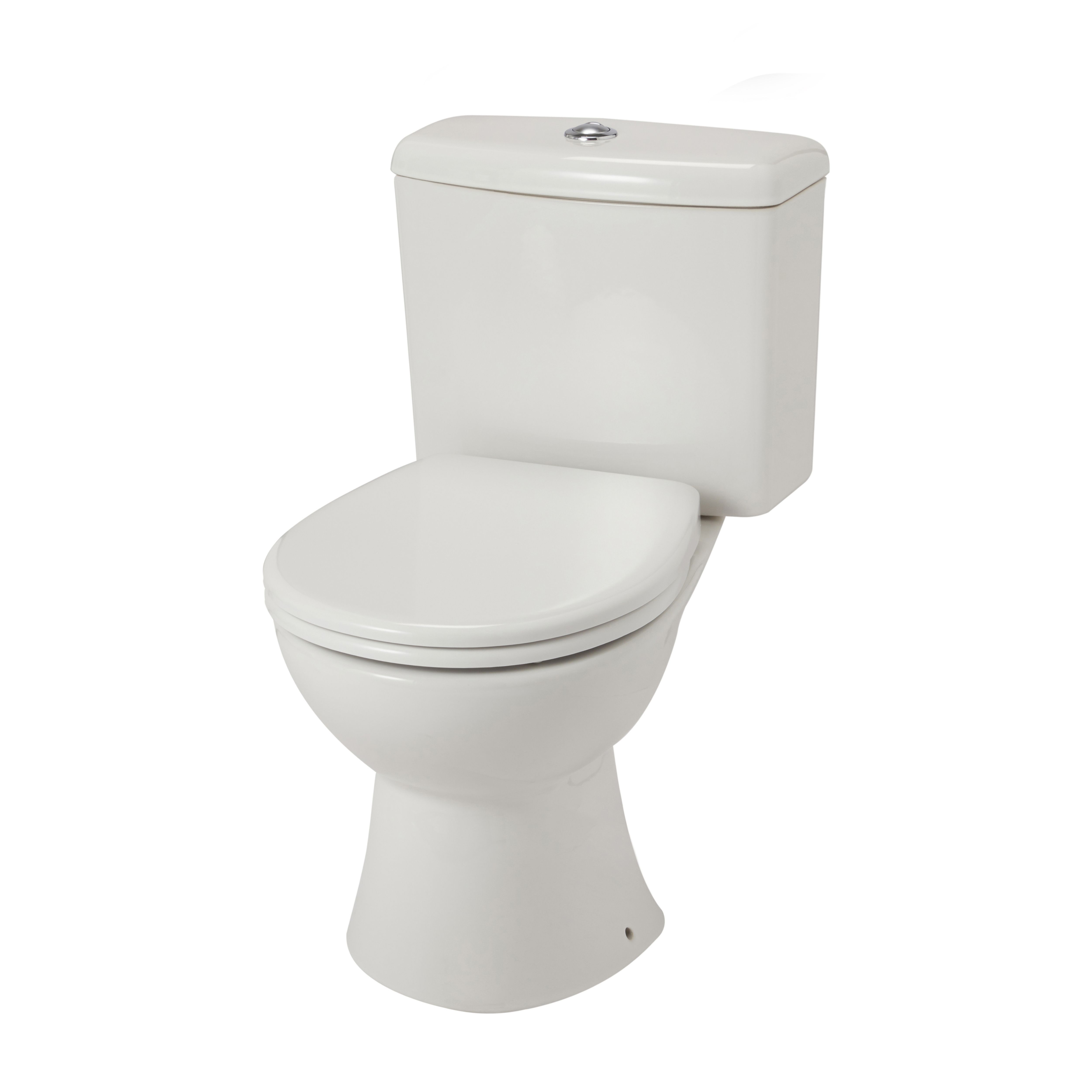 GoodHome Winam Closecoupled Rimless Standard Toilet set with Soft