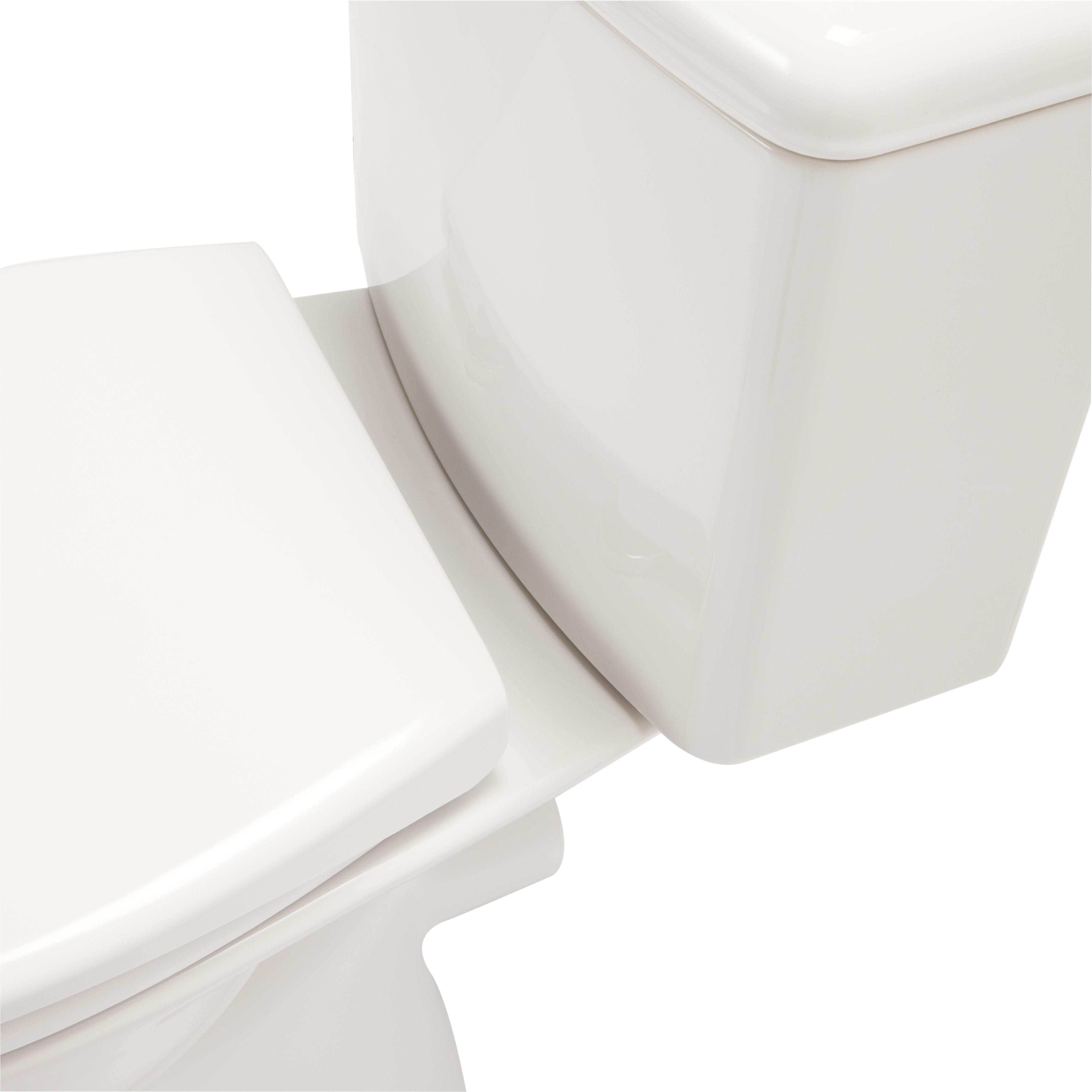 GoodHome Winam White Close-coupled Floor-mounted Toilet & full pedestal basin (W)375mm (H)750mm