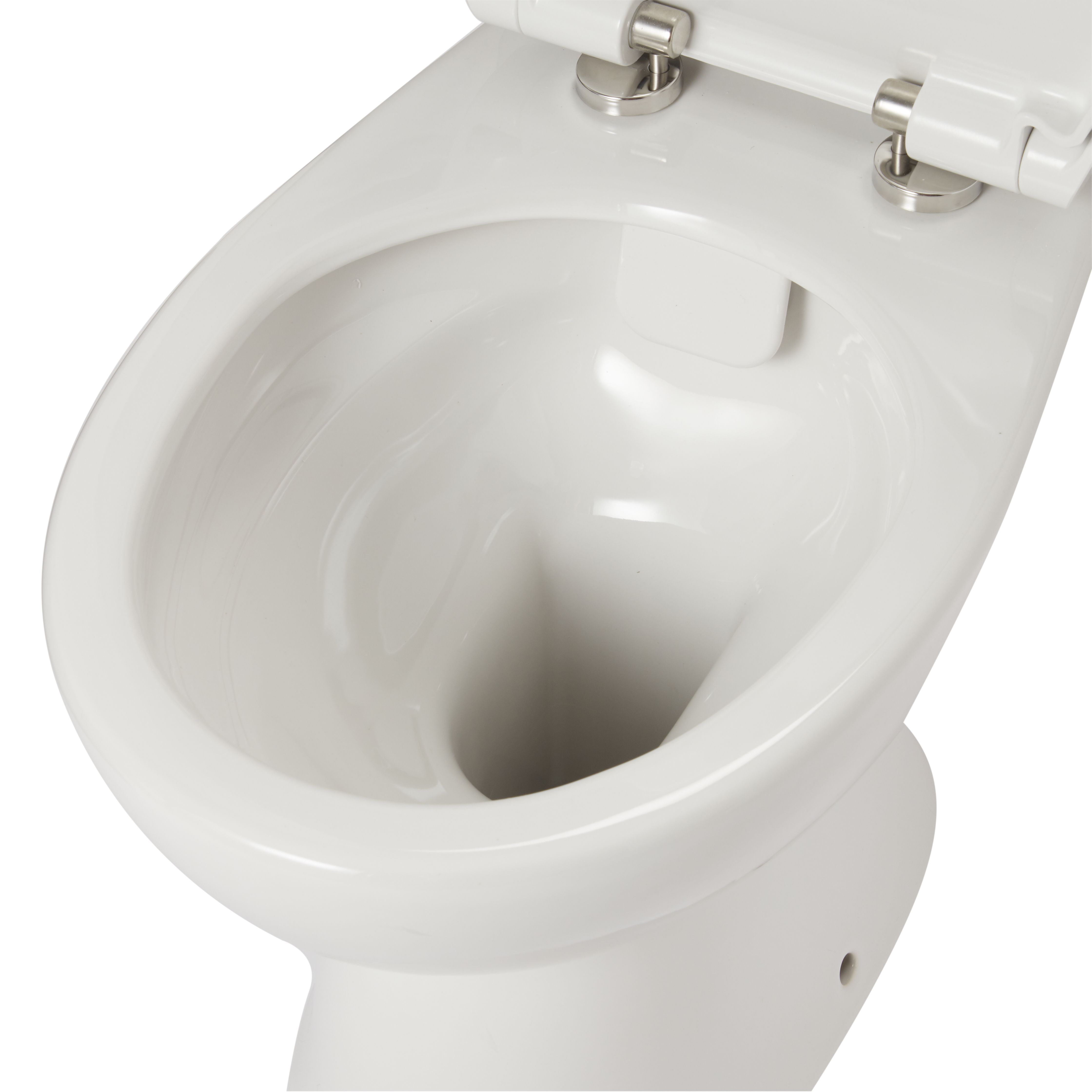 GoodHome Winam White Close-coupled Floor-mounted Toilet & full pedestal basin (W)375mm (H)750mm