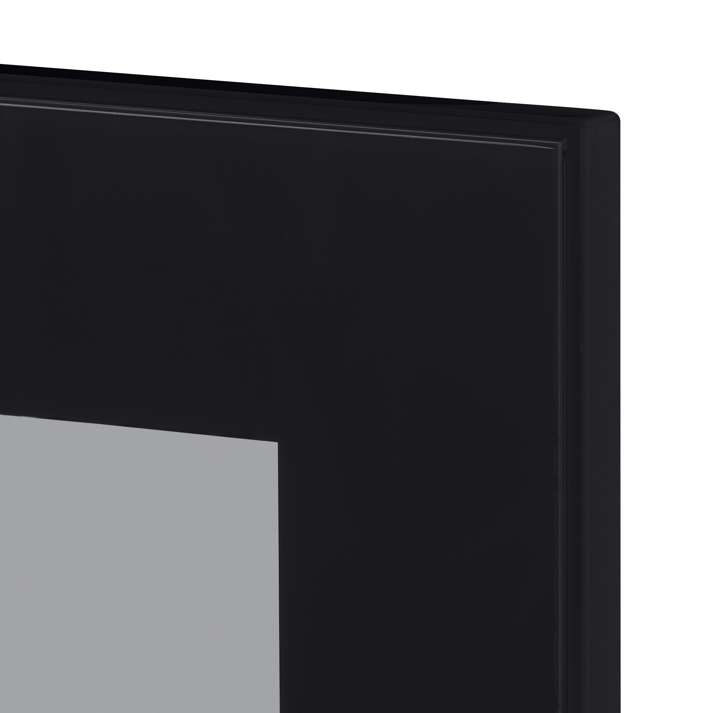 GoodHome Winterana Glazed bridging Cabinet door (W)600mm (H)356mm (T)20mm