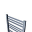 GoodHome Wolfsbane Vertical Flat Towel radiator (W)500mm x (H)600mm