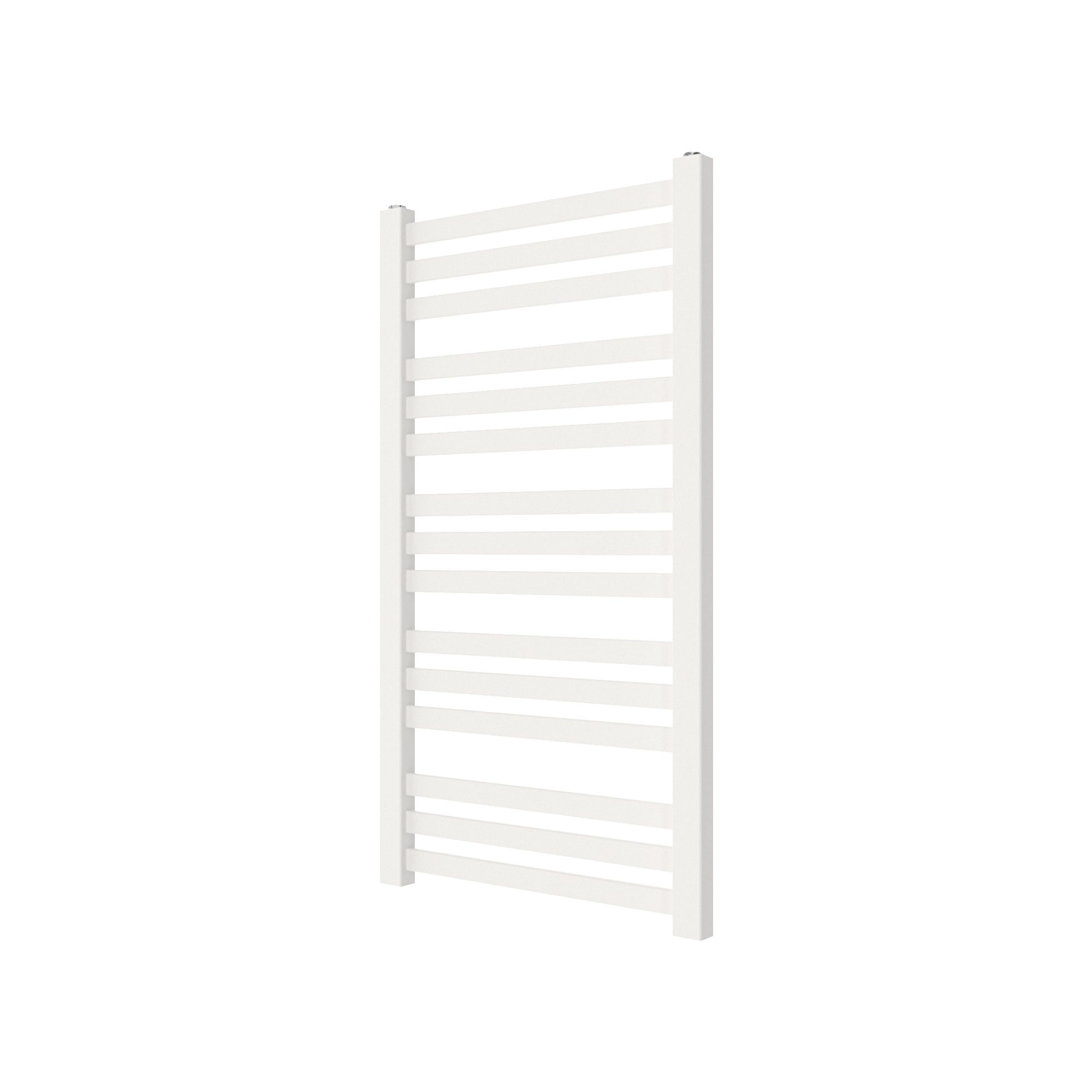 GoodHome Wolfsbane, White Vertical Flat Towel radiator (W)500mm x (H)900mm