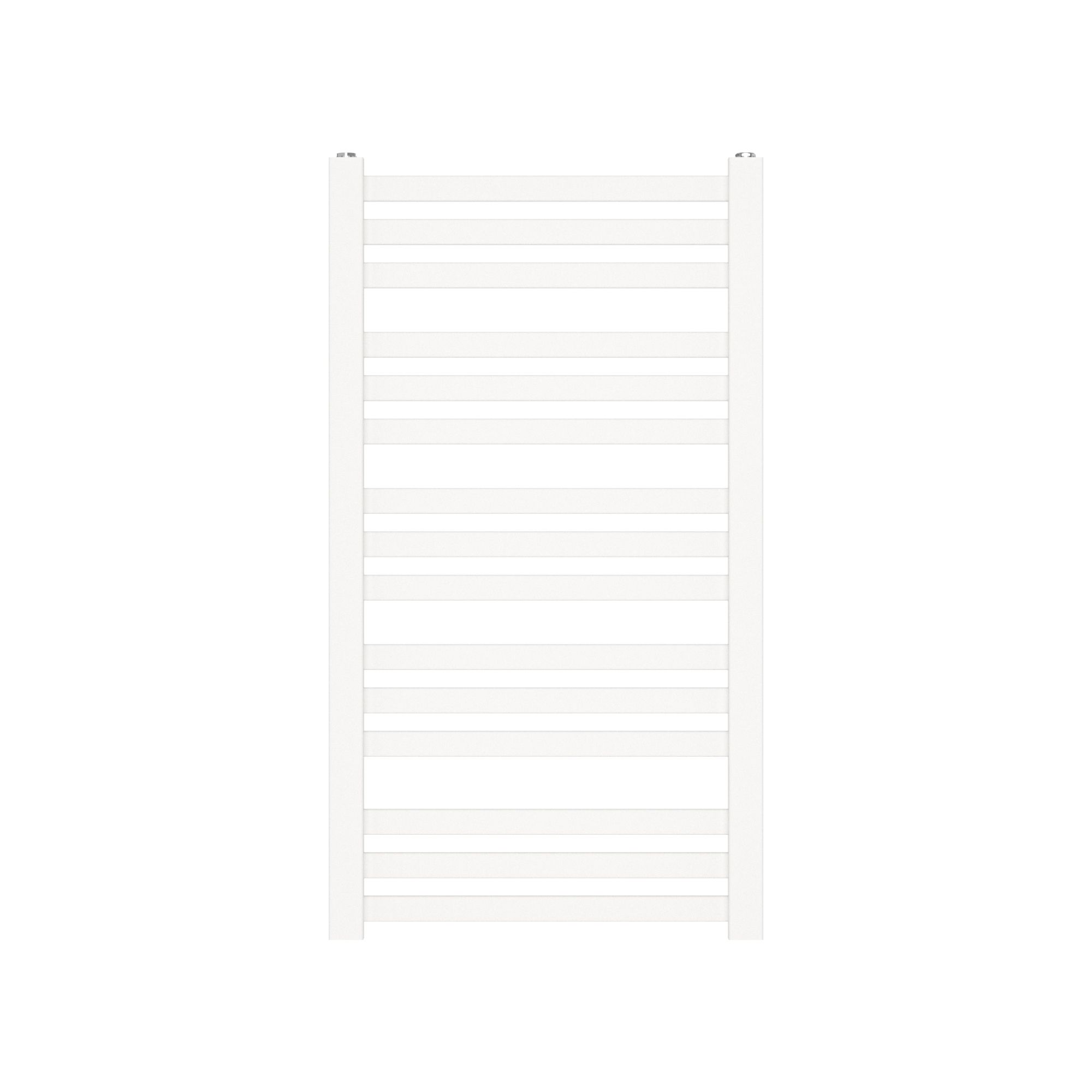 GoodHome Wolfsbane, White Vertical Flat Towel radiator (W)500mm x (H)900mm