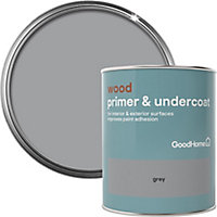 GoodHome Wood Grey Multi-surface Wood Primer & undercoat, 750ml