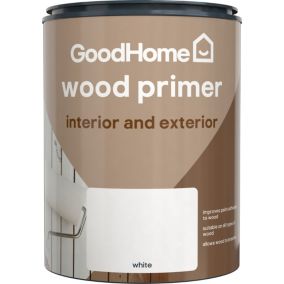 GoodHome Wood White Multi-surface Wood Primer & undercoat, 750ml