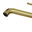 GoodHome XL Satin Brass effect Round Deck-mounted Manual Basin Mono mixer Tap