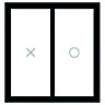 GoodHome2 panes Clear Double glazed Grey uPVC RH Sliding Door, (H)2090mm (W)1490mm