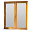 GoodHome2 panes Clear Double glazed Hardwood Reversible Patio door & frame, (H)2094mm (W)1194mm