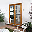 GoodHome2 panes Clear Double glazed Hardwood RH Patio door & frame, (H)2094mm (W)1194mm