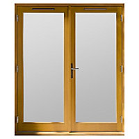 GoodHome2 panes Clear Double glazed Hardwood RH Patio door & frame, (H)2094mm (W)1494mm
