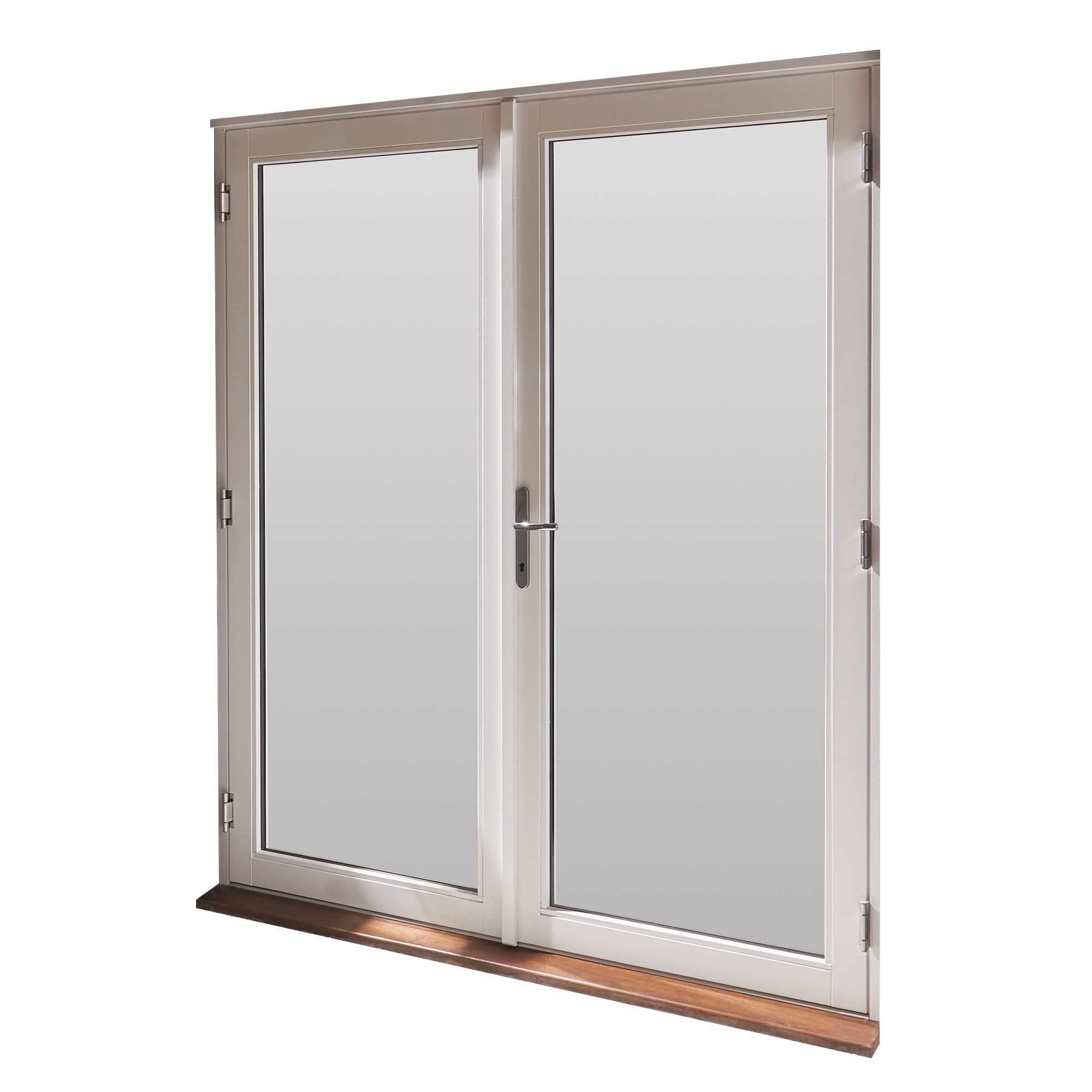 GoodHome2 panes Clear Double glazed White Hardwood Reversible Patio door & frame, (H)2094mm (W)1194mm