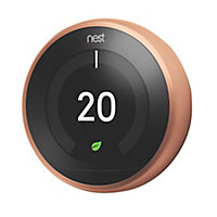 Google Nest 3rd Generation T3031EX Smart Thermostat, Copper effect
