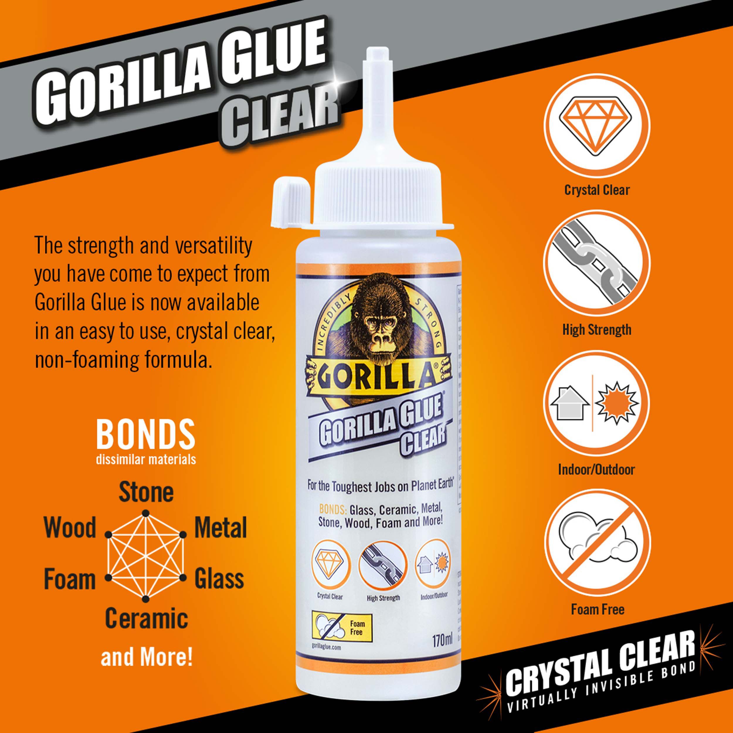 Gorilla Clear Glue 110ml