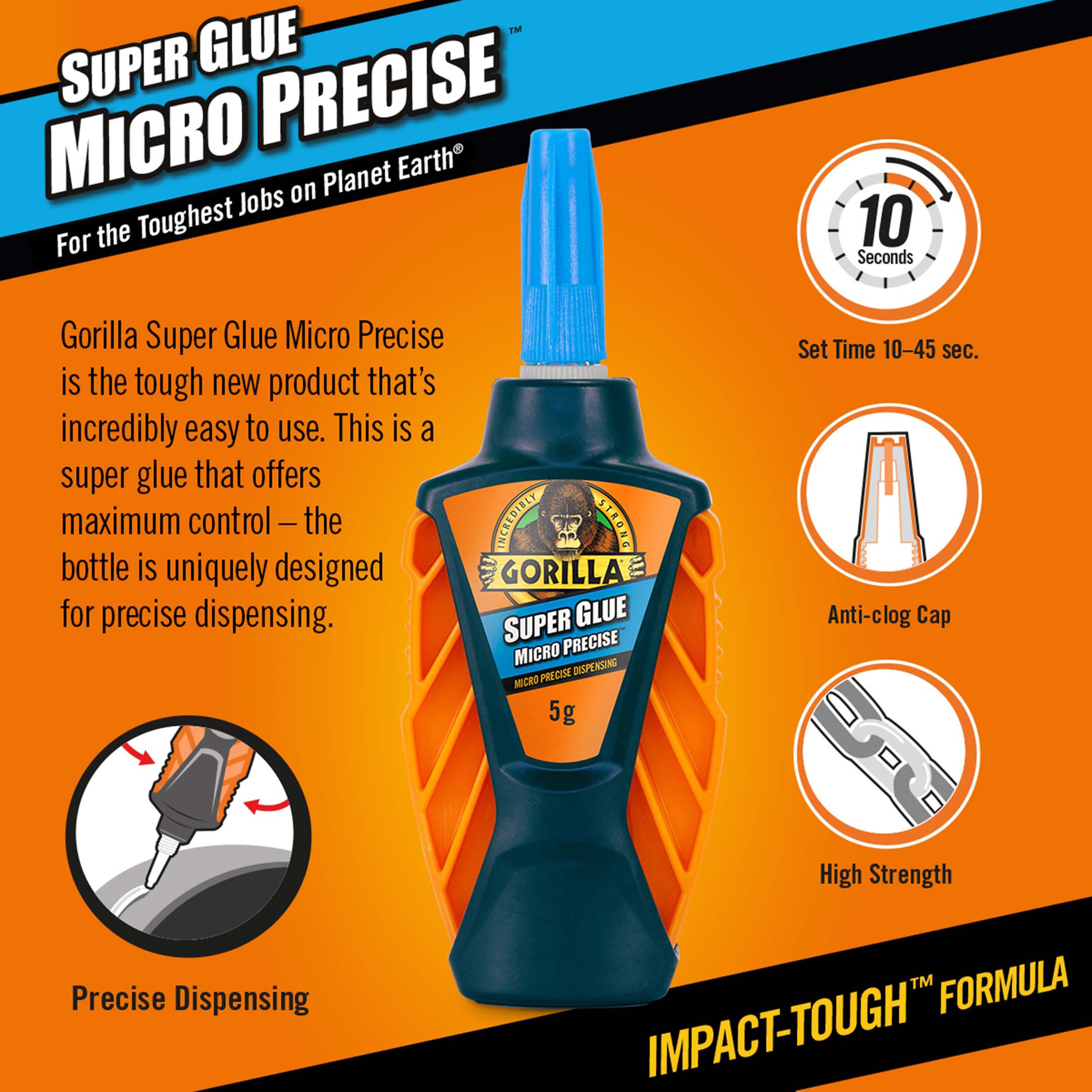 Gorilla Micro Precise Superglue 5g