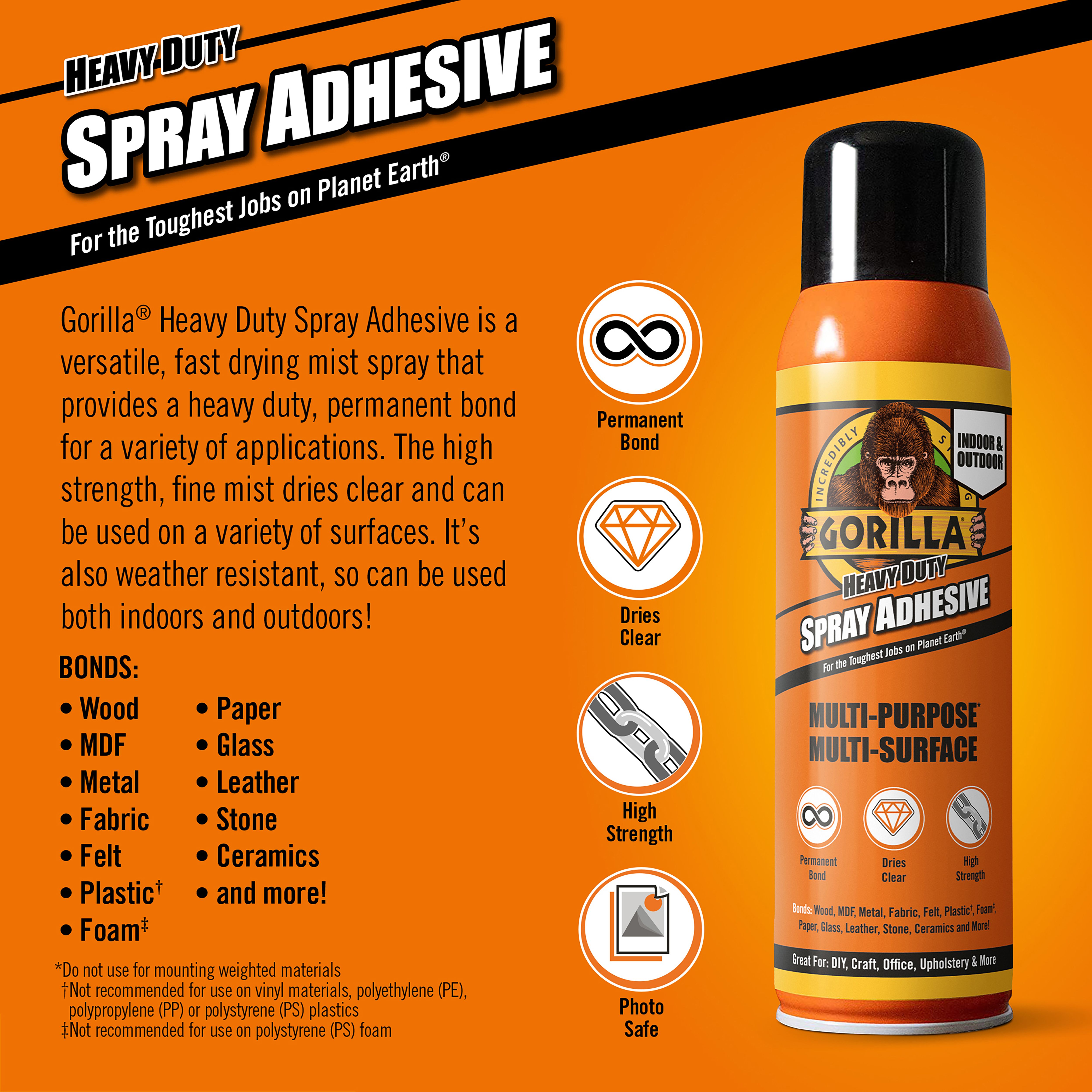 Gorilla Spray contact adhesive 400ml