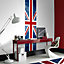 Graham & Brown Blue, red & white Union jack Mural