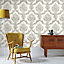 Graham & Brown Boutique Opal Gold effect Embossed Wallpaper
