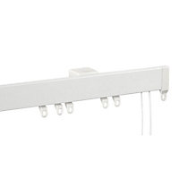 Graham & Brown Corded White Fixed Curtain track, (L)3m