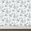 Graham & Brown Fresco Blue Floral Smooth Wallpaper