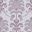 Graham & Brown Julien macdonald la palma Lilac Shimmer effect Textured Wallpaper
