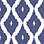 Graham & Brown Kelly hoppen Blue & white Geometric Wallpaper