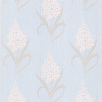 Graham & Brown Superfresco Duck egg Hyacinth Smooth Wallpaper