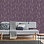 Graham & Brown Superfresco Easy Purple Concrete Gold effect Textured Wallpaper