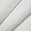 Graham & Brown Superfresco White Chunky swirl Textured Wallpaper