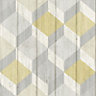 Grandeco Copenhagen Yellow Geometric Embossed Wallpaper