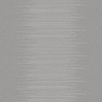 Grandeco Milan Grey Striped Embossed Wallpaper