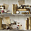 Grandeco Neutral Eclectic shelf Smooth Wallpaper