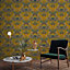 Grandeco Yellow Animal Smooth Wallpaper