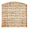 Grange Elite Horizontal slat Wooden Fence panel (W)1.8m (H)1.8m, Pack of 5